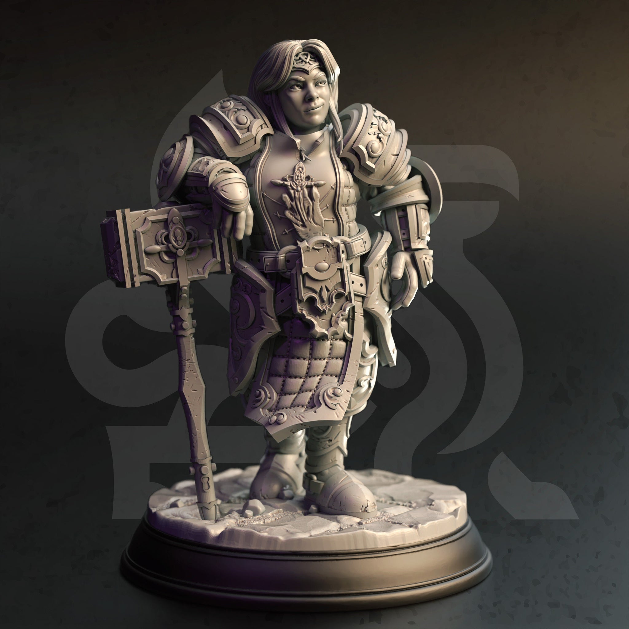 Dwarf Knight-Faith (Enira Stronka) by DM Stash