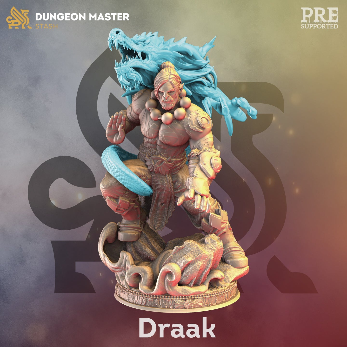 Male Monk / Barbarian (Draak) by DM Stash