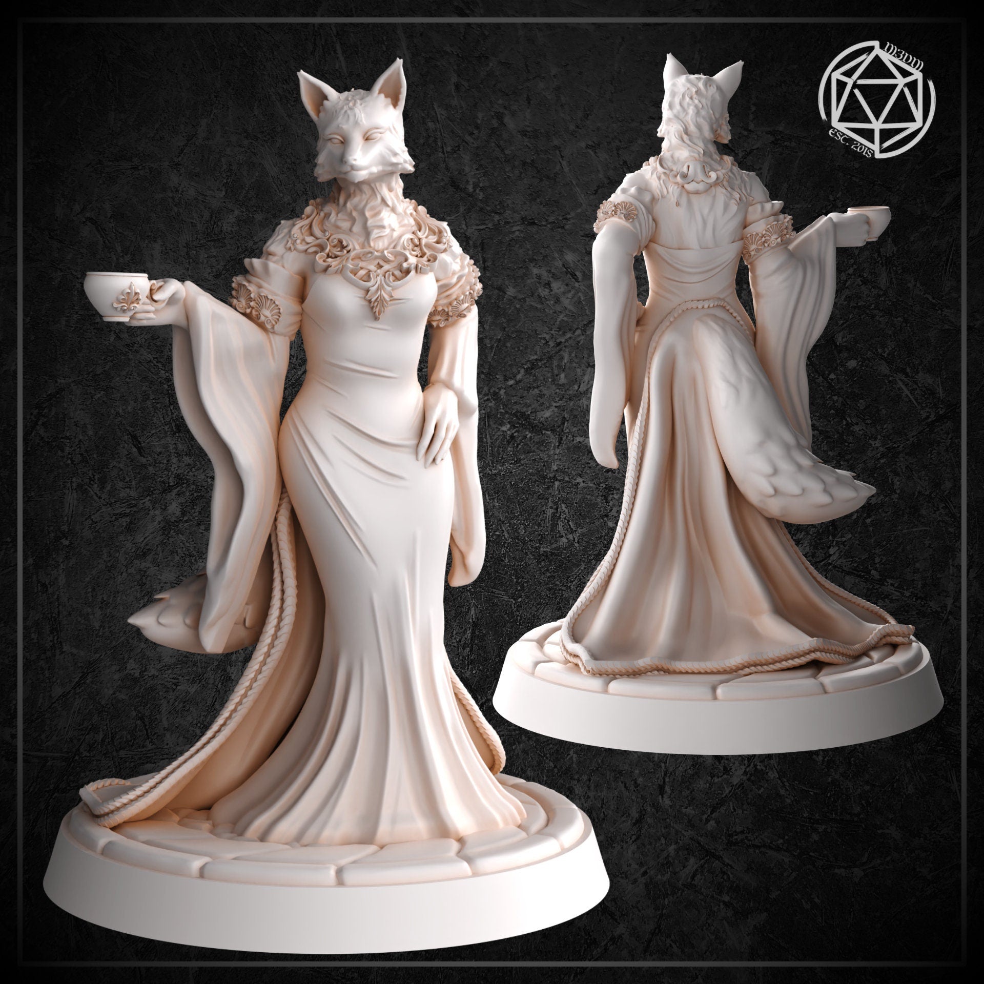 Elegant Foxfolk Noble by Mia Kay M3DM