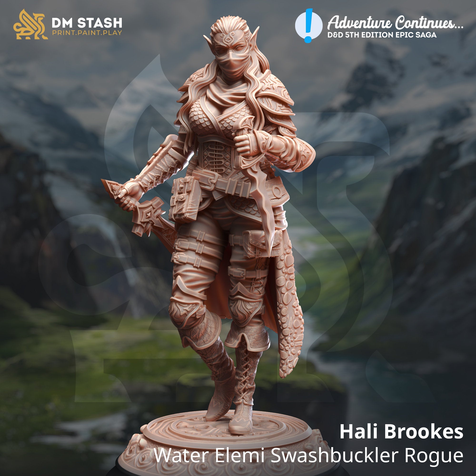Water Elemi Swashbuckling Rogue (Hali Brookes) by DM Stash