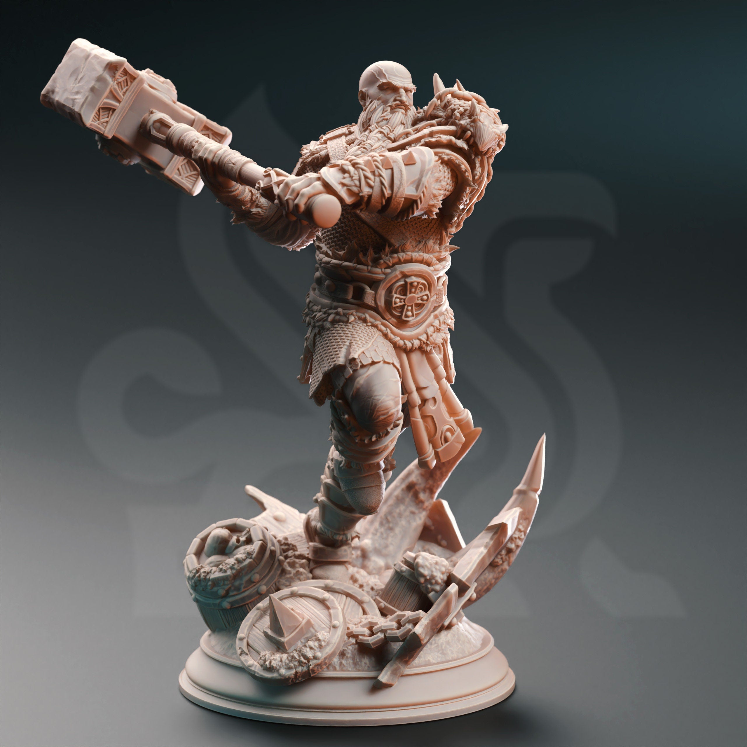 Goliath Barbarian (Froth the Furious) | D&D Miniature – MitzNSimz