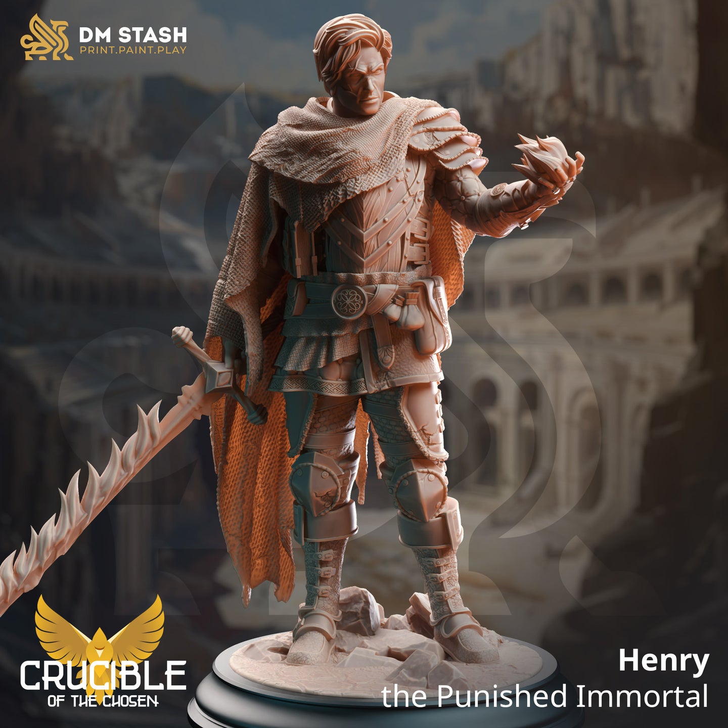 Fighter / Warlock (Henry the Punished Immortal) by DM Stash