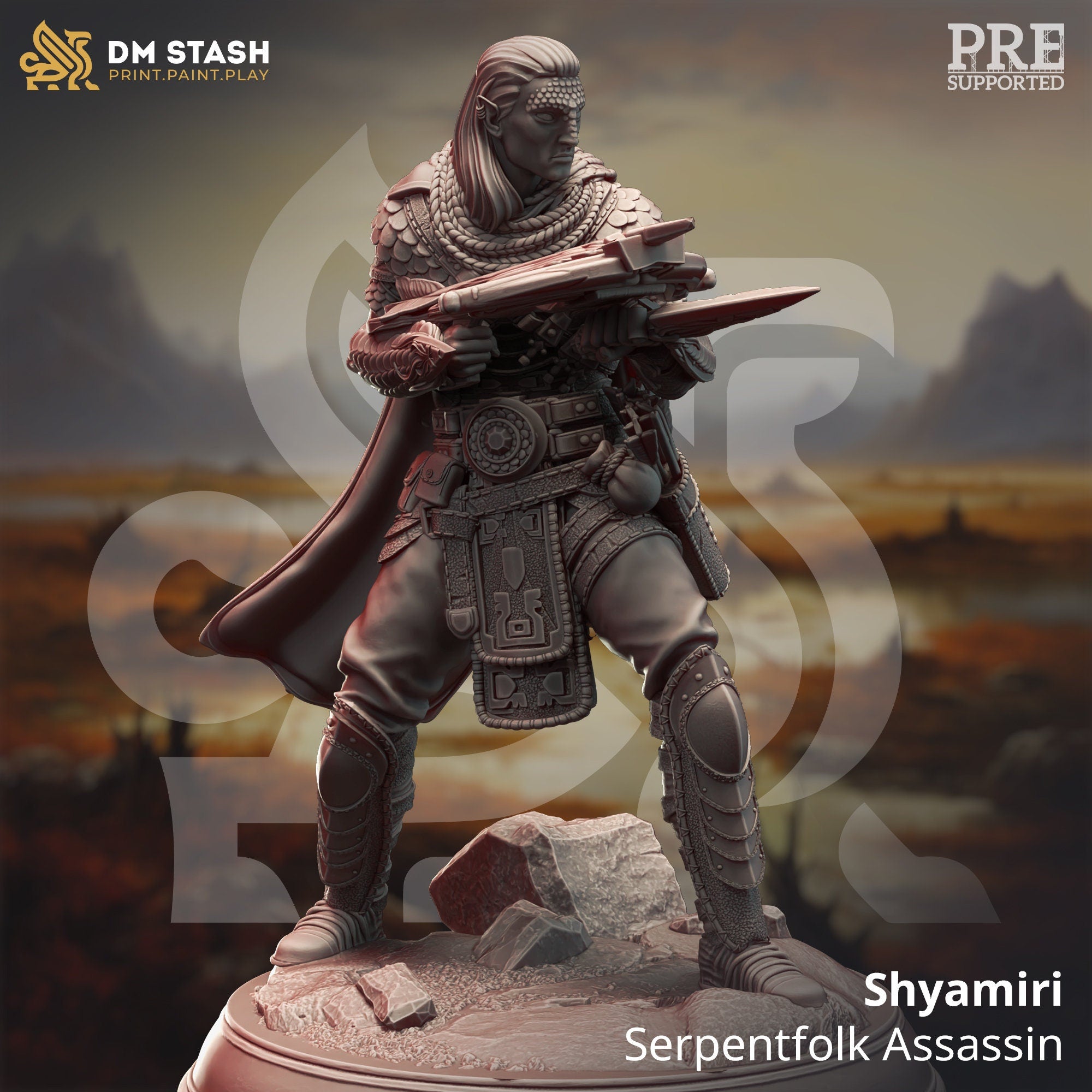 Serpentfolk Assassin (Shyamiri) by DM Stash