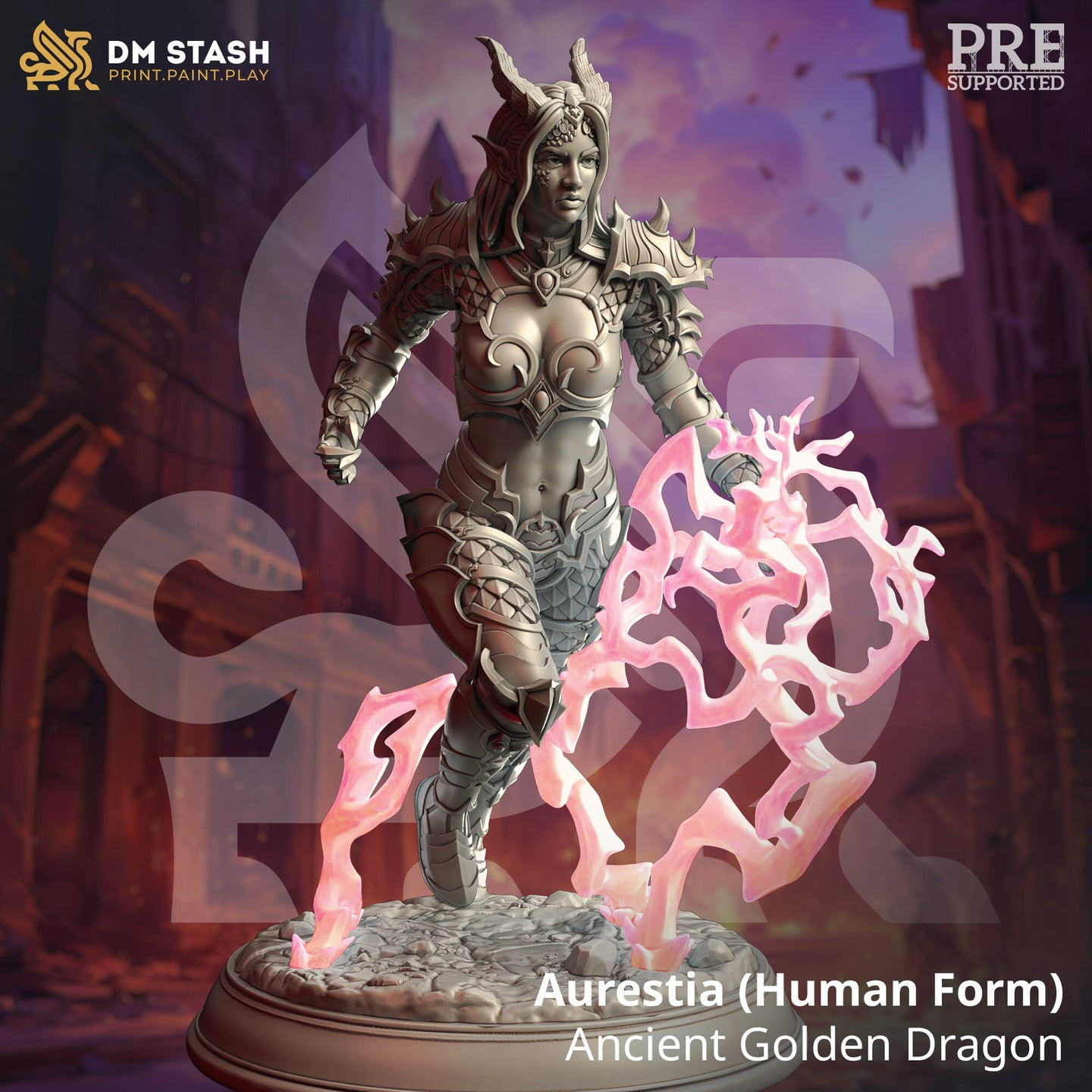 Gold Dragon Human Form (Aurestia - Human Form) by DM Stash