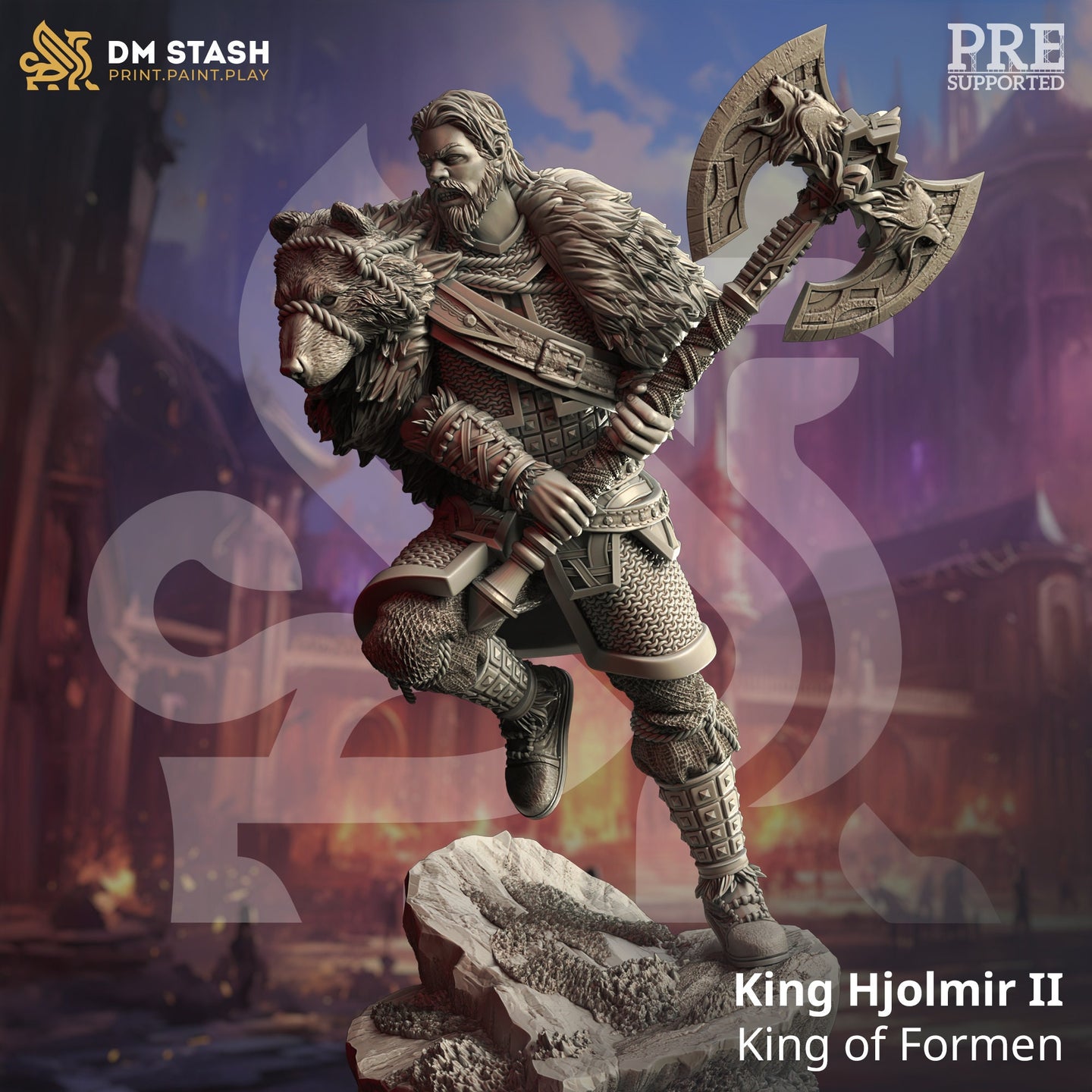 Barbarian King of Formen (King Hjolmir II) by DM Stash