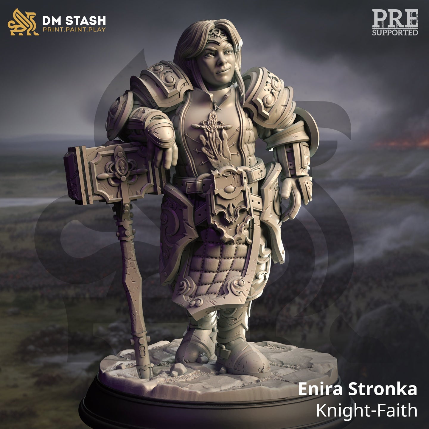 Dwarf Knight-Faith (Enira Stronka) by DM Stash