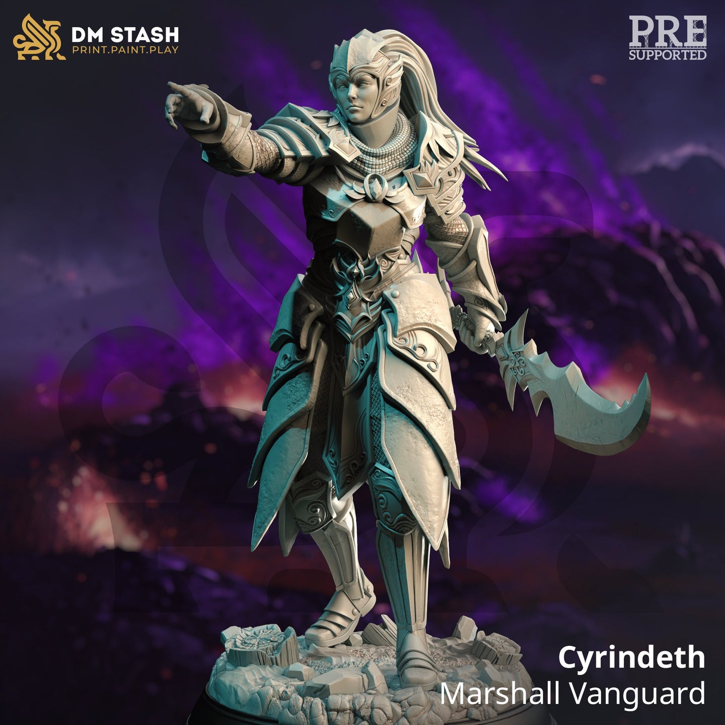 Female Marshall Vanguard Cleric / Paladin (Cyrindeth) by DM Stash