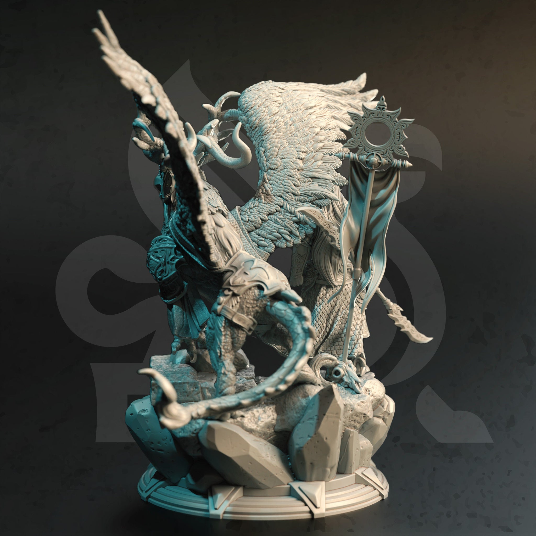 Hippogriff Rider (Rolan) by DM Stash