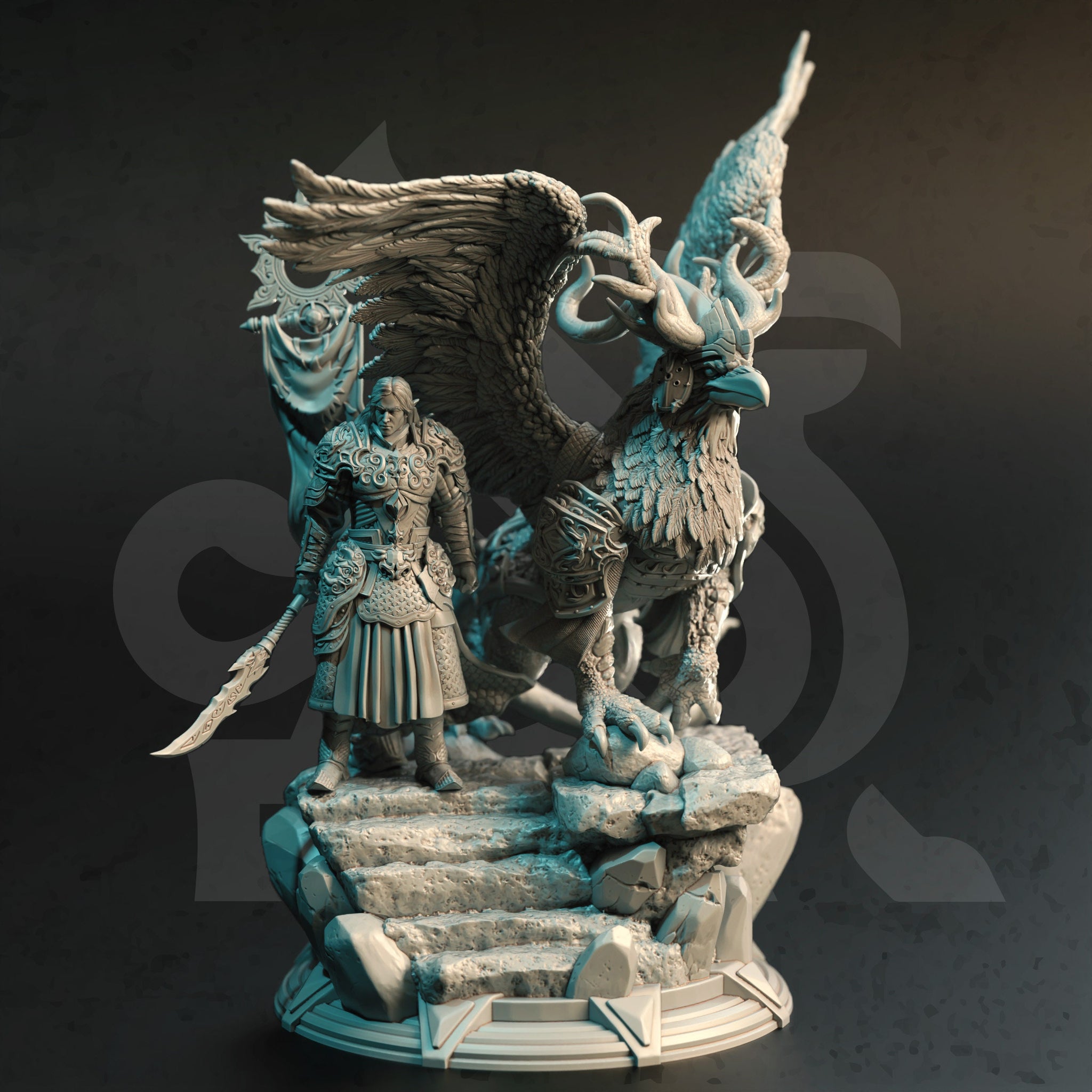 Hippogriff Rider (Rolan) by DM Stash