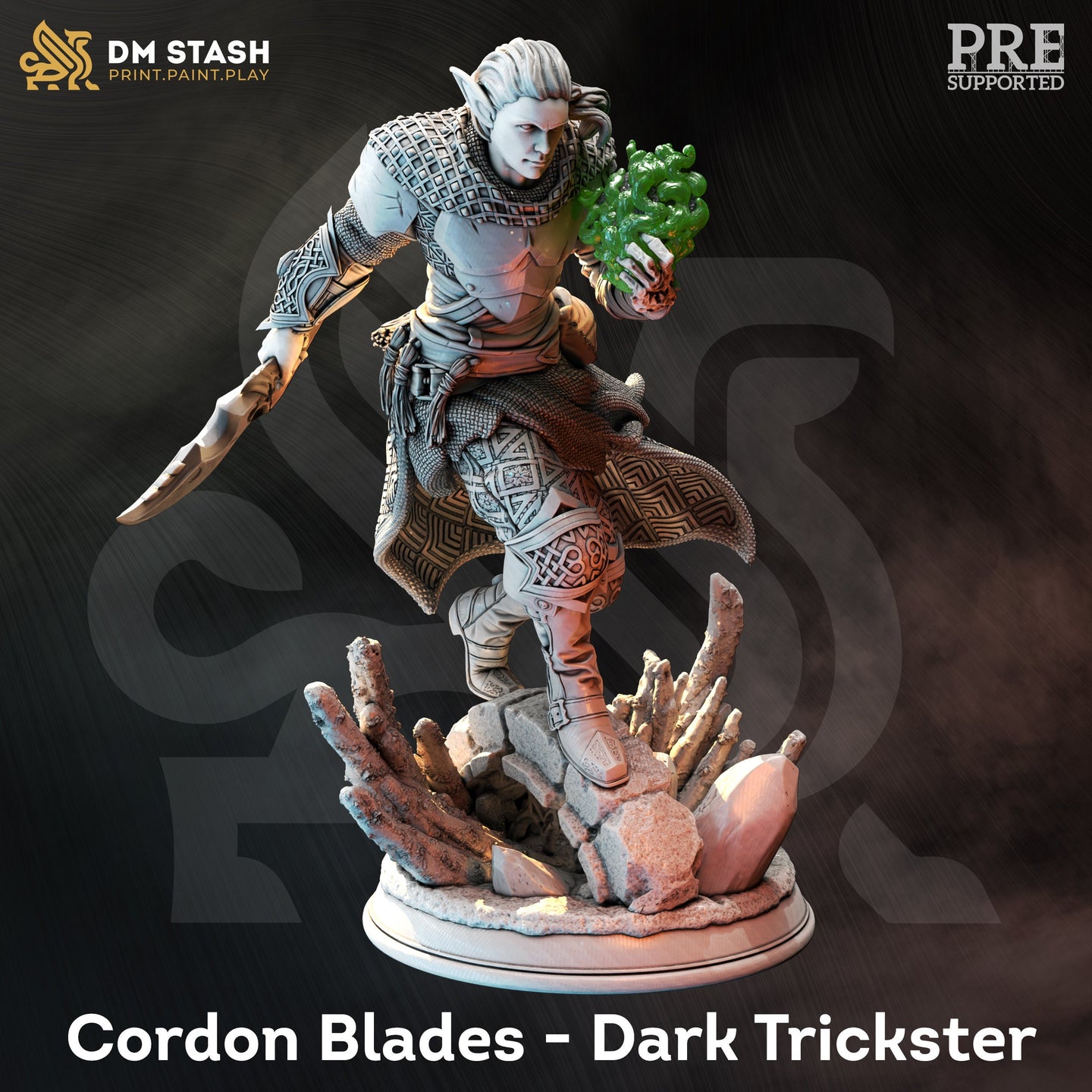 Elf / Drow Rogue (Cordon Blades - Dark Trickster) by DM Stash