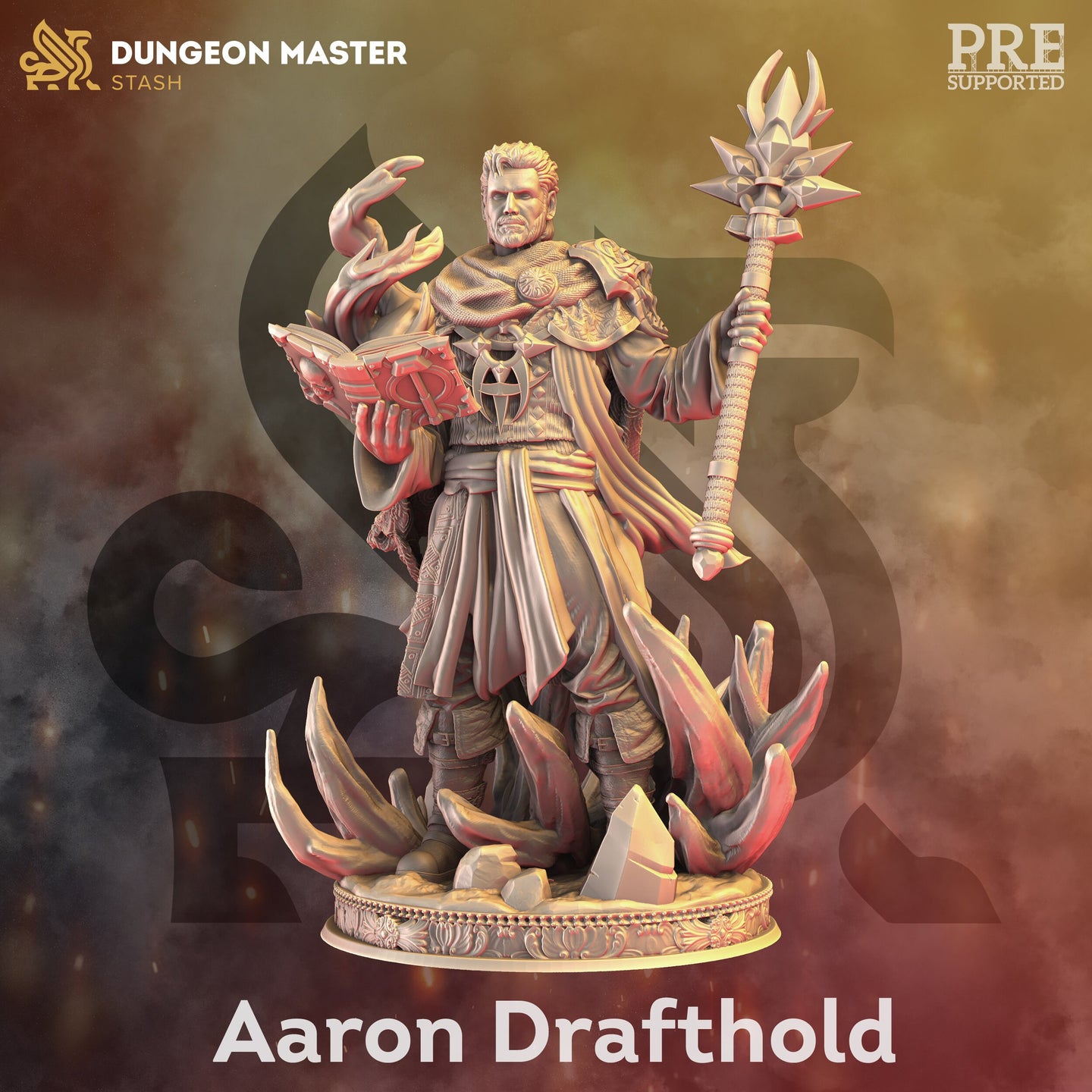 Male Sorcerer / Wizard (Aaron Drafthold) by DM Stash