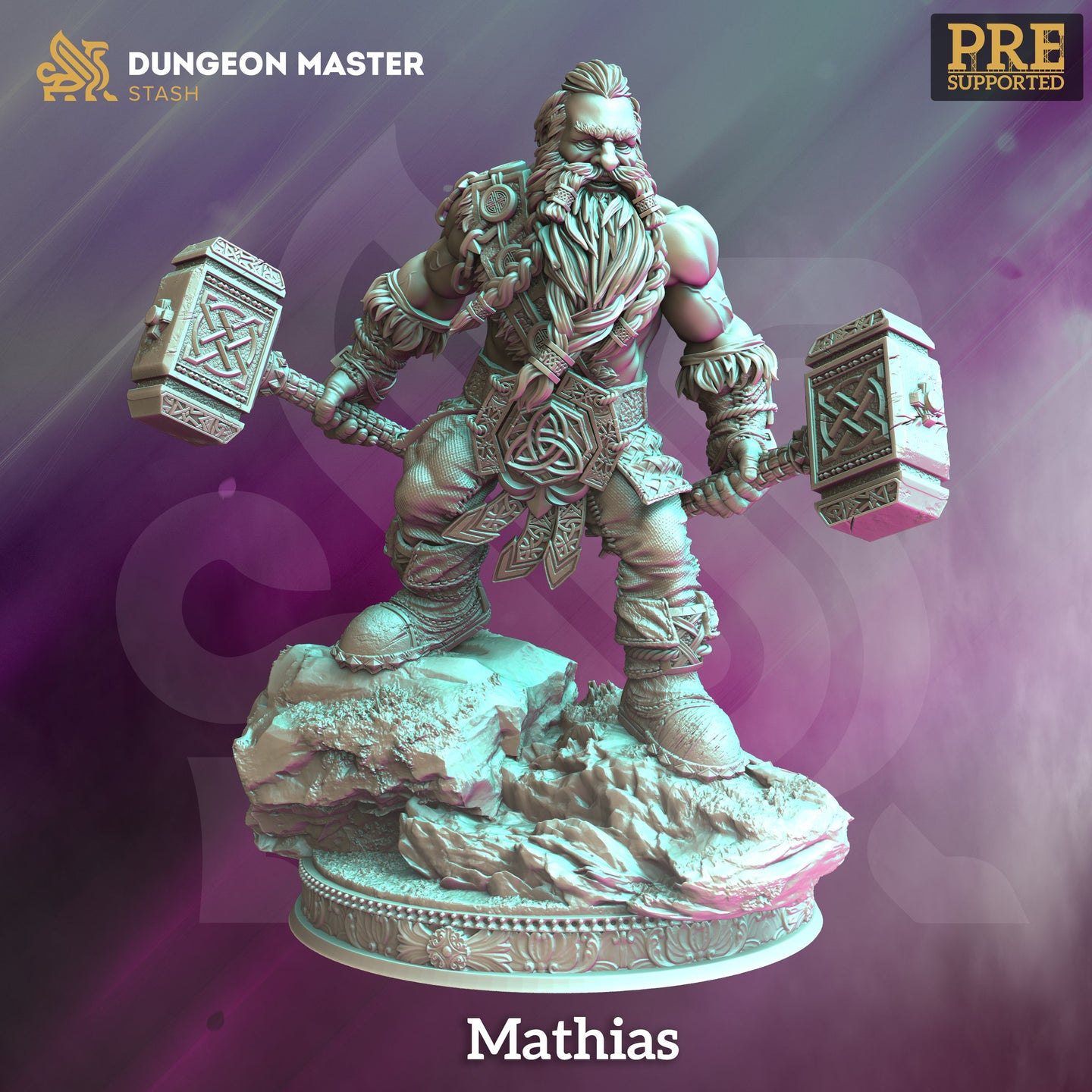 Barbarian Male Fighter (Mathias) by DM Stash