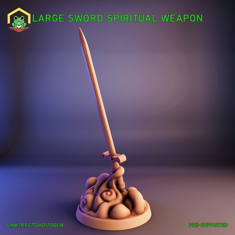 Large Sword Spiritual Weapon by The Toadstool Weaver