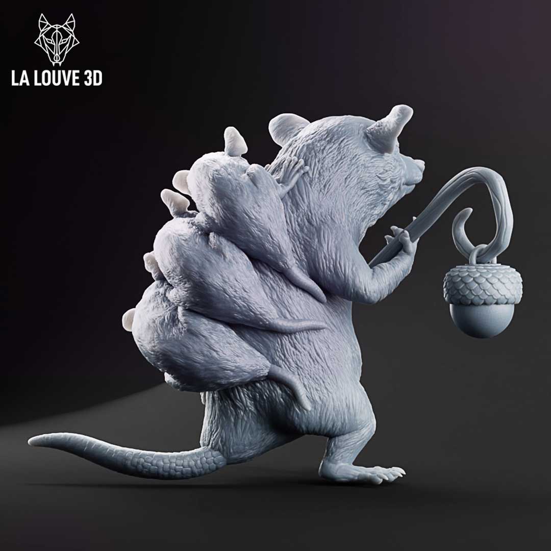 Mama Opossum by La Louve 3D