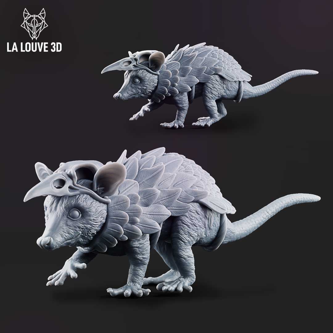 Shaman Opossum by La Louve 3D