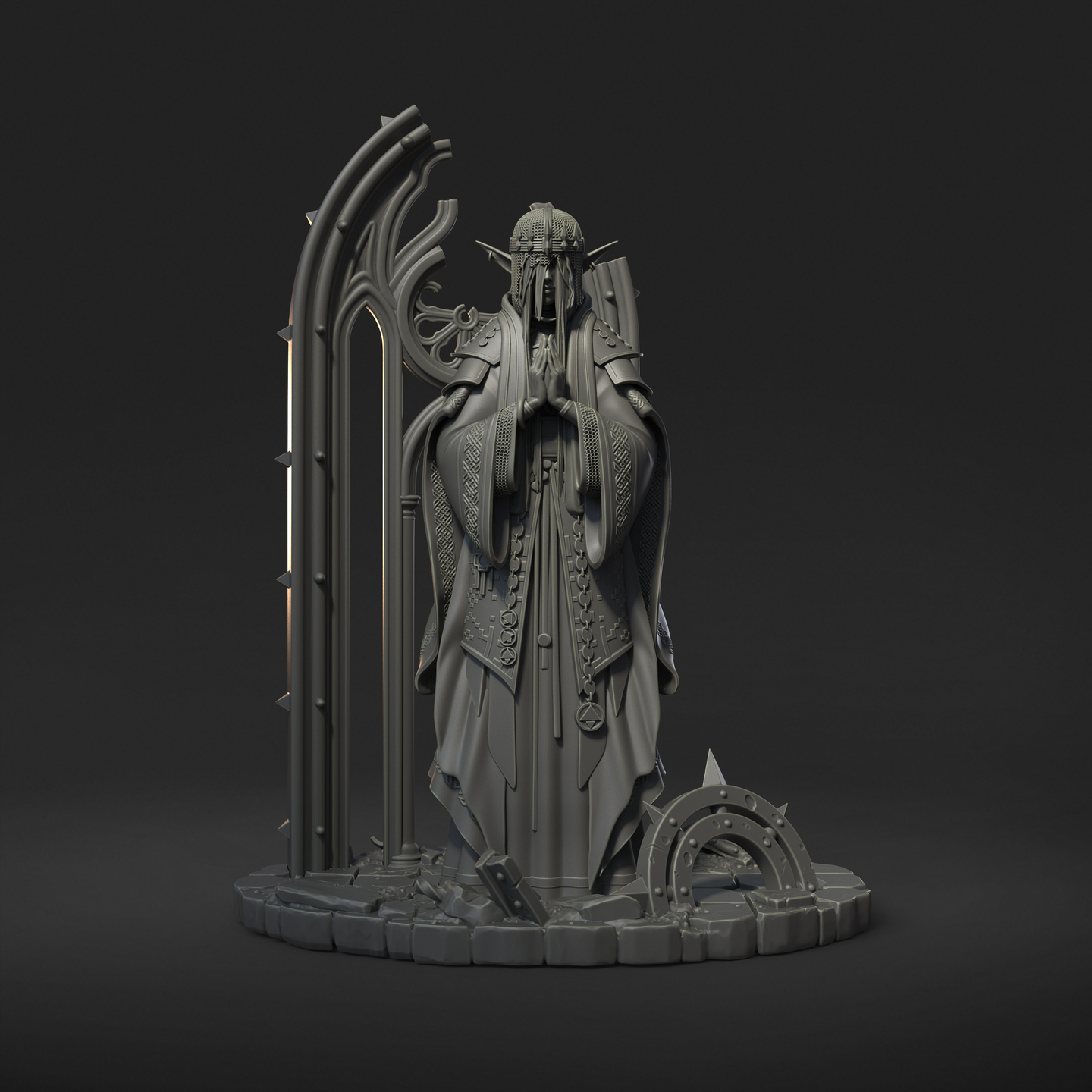 Elf Cleric Saint Caldria of the Iron Vow by Dungeons & Maidens