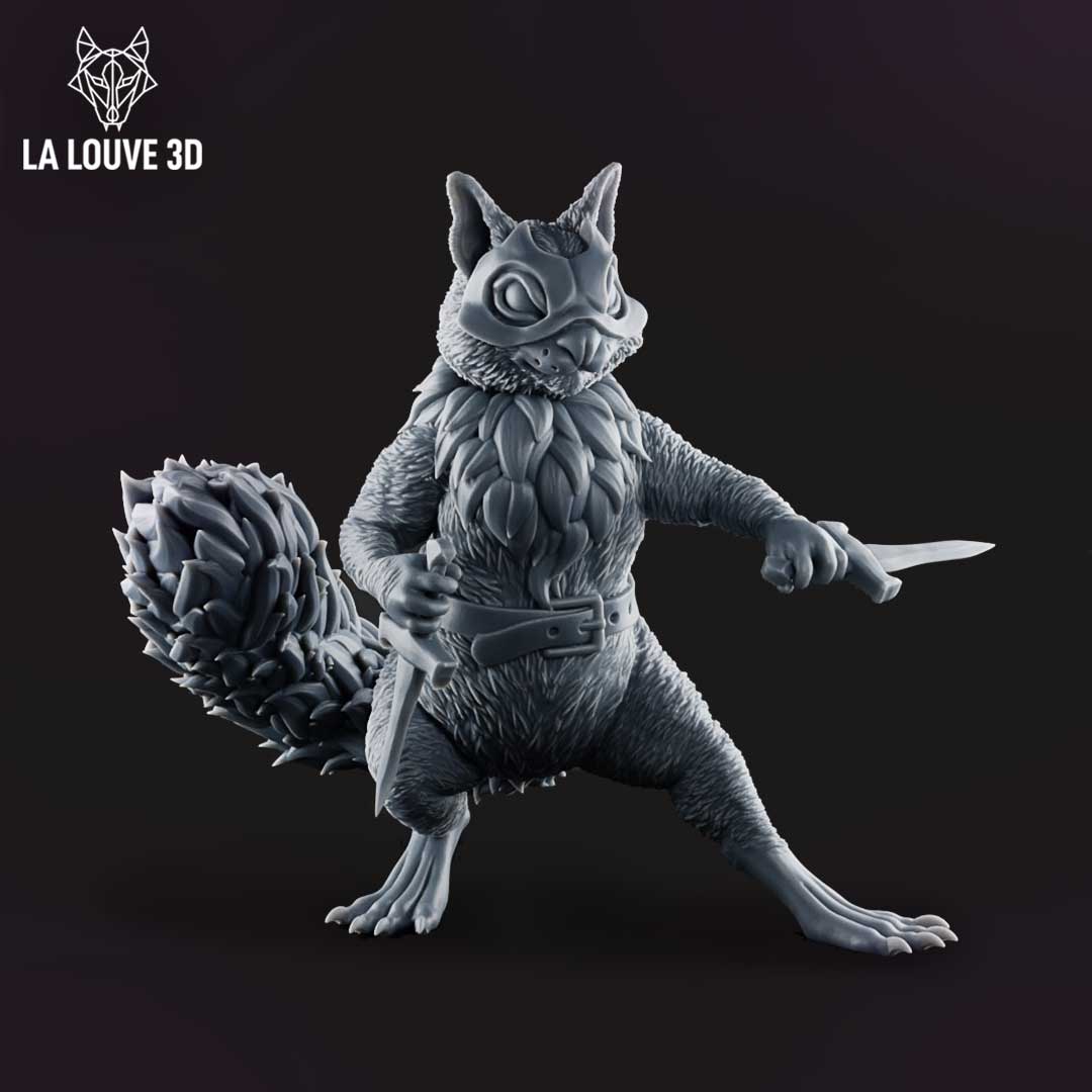 Squirrel Assassin by La Louve 3D