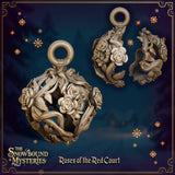 Roses of the Red Court Xmas Bauble by Great Grimoire